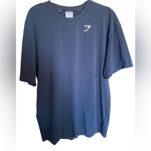 Gymshark Navy Short Sleeve Active Cotton Shirt Men’s size M